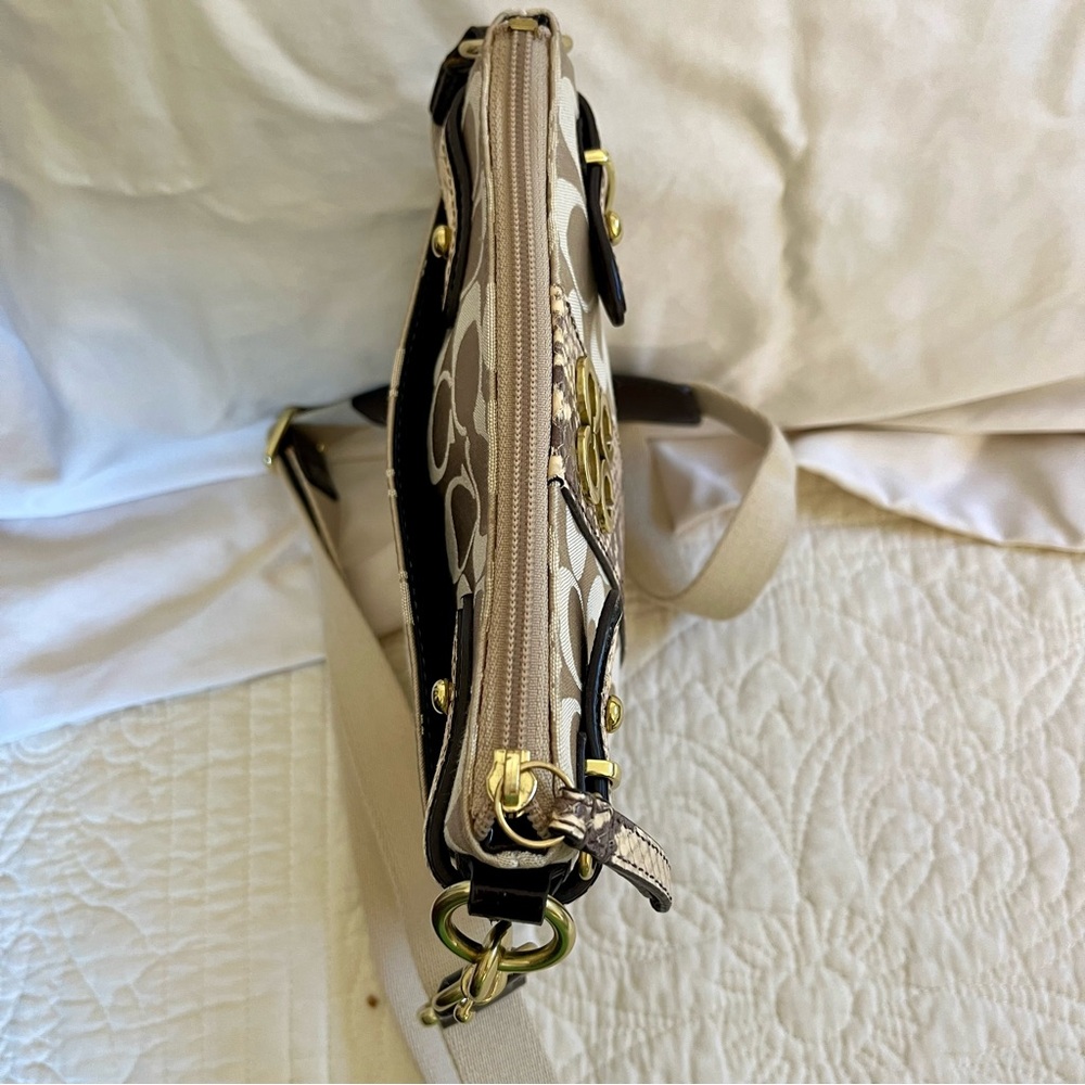 Coach Crossbody Purse With Python Details - image 7